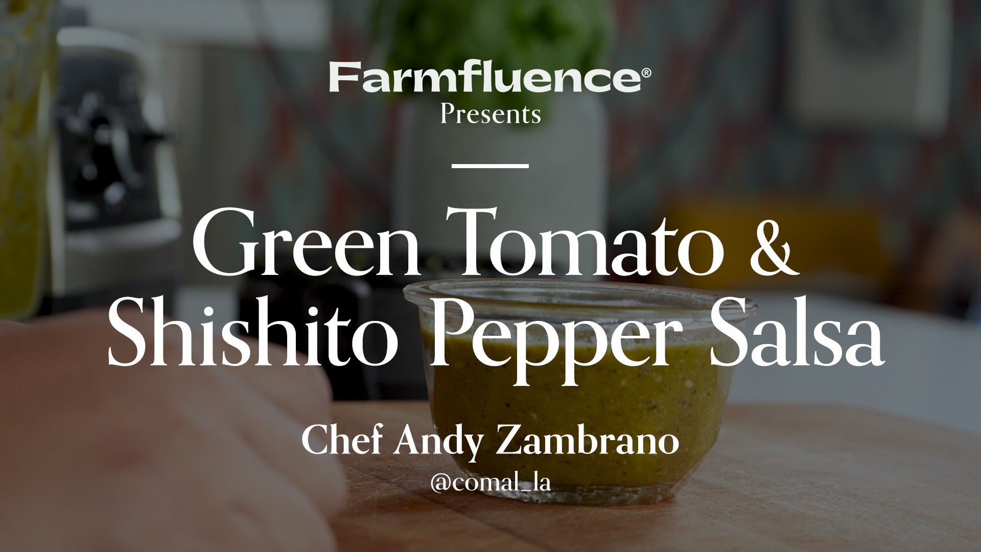 How To Make Green Tomato and Shishito Pepper Salsa